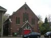 Eerste kerk aan de Bekkerweg 64a. Bild: Piet Bron. Datering: 10 november 2009.